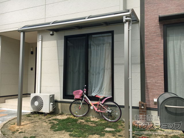 広島県東広島市ののテラス屋根 プレシオステラス R型 テラスタイプ 単体 積雪〜20cm対応 施工例