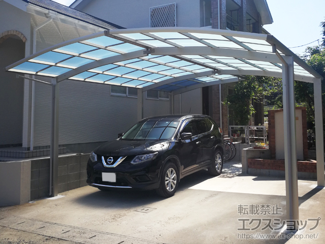 宮崎県宮崎市ののカーポート レイナポートグラン 延長　積雪〜20cm対応 施工例