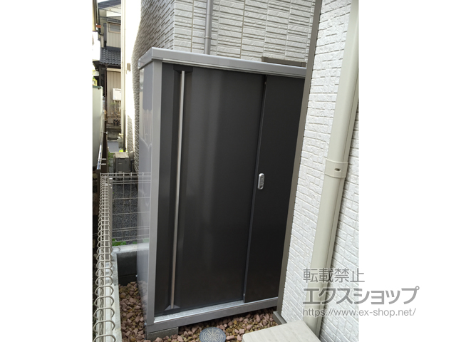 埼玉県川口市のの物置・屋外倉庫 シンプリー 一般型 1320×615×1603 MJX-136D-P-PG 施工例