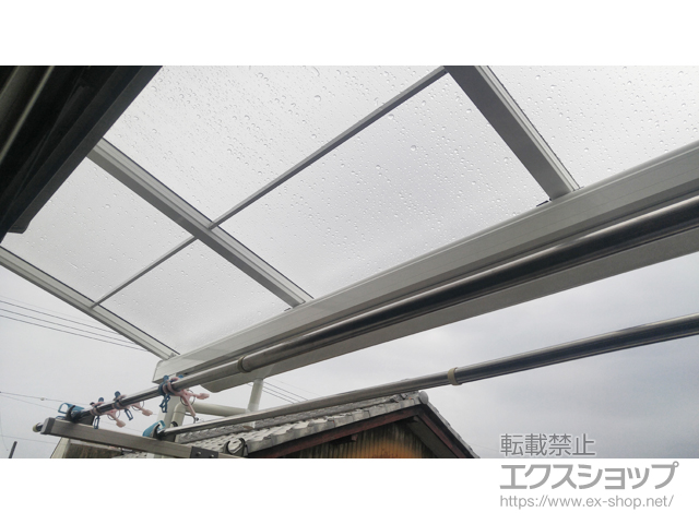 愛知県春日井市ののバルコニー・ベランダ屋根 レボリューA TF2UA型 屋根タイプ 単体 積雪〜20cm対応 施工例