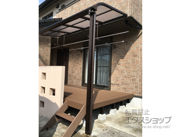 滋賀県近江八幡市ののウッドデッキ リウッドデッキ 200 施工例