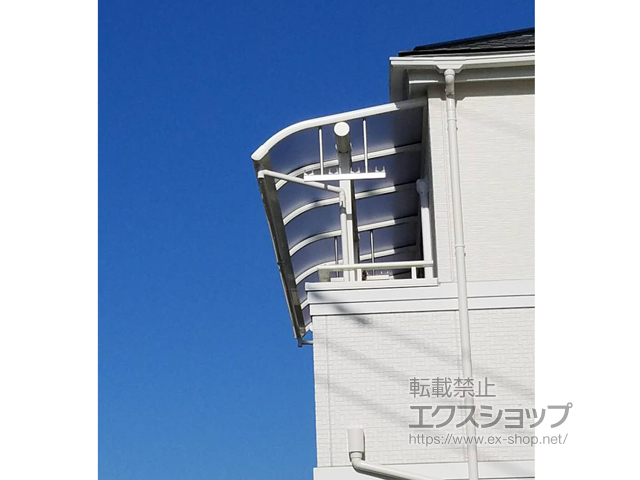 東京都小金井市ののバルコニー・ベランダ屋根 ヴェクターテラス R型 屋根タイプ 連棟 積雪〜20cm対応 施工例