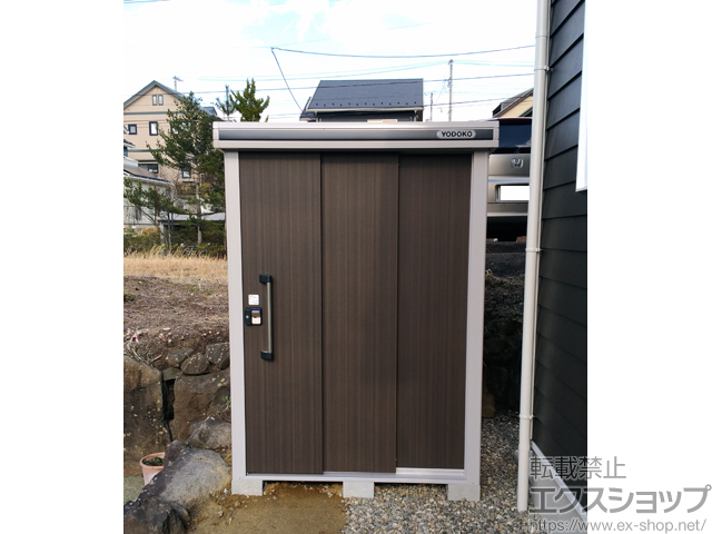 宮城県仙台市のの物置・屋外倉庫 エルモ 一般型 1520×1520×2120 LMD-1515-DW 施工例