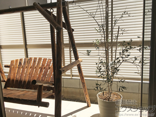 大阪府寝屋川市ののフェンス・柵 カムフィX 9SN型 2段支柱*1mピッチ 施工例