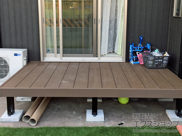 千葉県松戸市ののウッドデッキ マージウッドデッキ 施工例