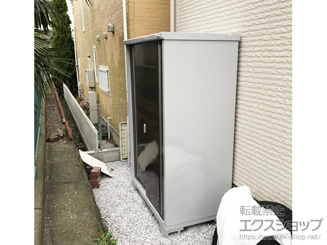 神奈川県横浜市のの物置・屋外倉庫 シンプリー 一般型 1320×755×1903 MJX-137E-P-TB 施工例