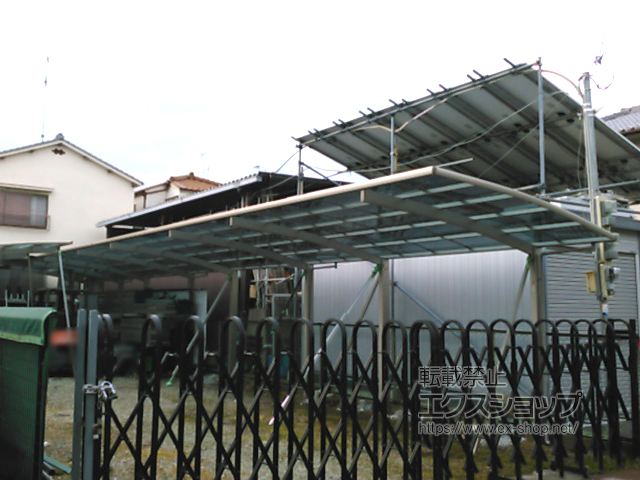 兵庫県西宮市ののカーポート レイナポートグラン　積雪〜20cm対応 施工例