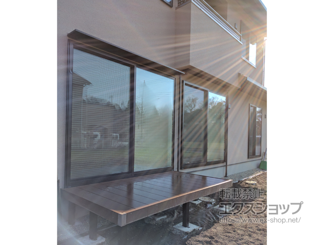 千葉県袖ケ浦市ののウッドデッキ リウッドデッキ 200 施工例