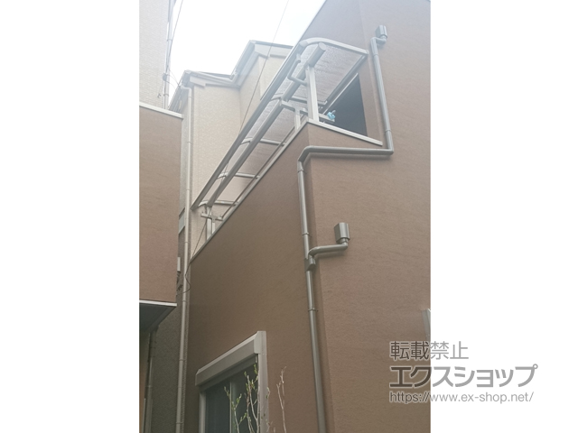 埼玉県さいたま市ののバルコニー・ベランダ屋根 プレシオステラス R型 屋根タイプ 単体 積雪〜20cm対応 施工例