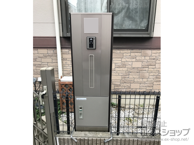 埼玉県草加市のの機能門柱・ポスト ファミーユ門柱1型 1世帯用 宅配ボックス付 施工例