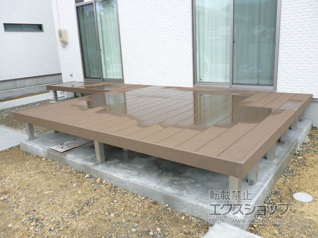 福島県会津若松市ののウッドデッキ リウッドデッキ 200 施工例