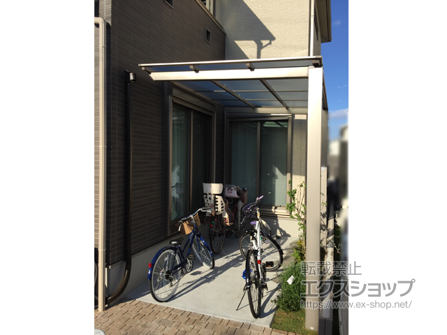 大阪府堺市ののサイクルポート・駐輪場 ネスカFミニ (フラットスタイル) 積雪〜20cm対応 施工例