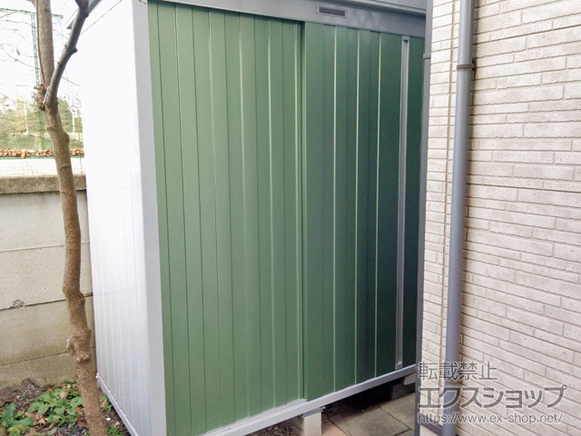 神奈川県藤沢市のの物置・屋外倉庫 ネクスタ 一般型 3050×950×2020 NXN-29S-OG 施工例