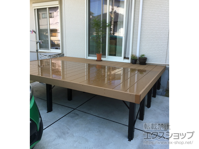 埼玉県三郷市ののウッドデッキ リウッドデッキ 200 施工例