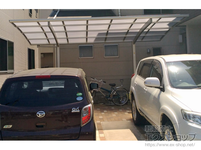 広島県福山市ののカーポート プレシオスポート 積雪〜20cm対応 施工例