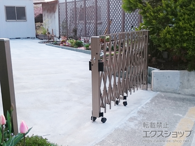 山形県寒河江市ののカーゲート トリップゲート RA型 ノンレール 片開き 35S 施工例