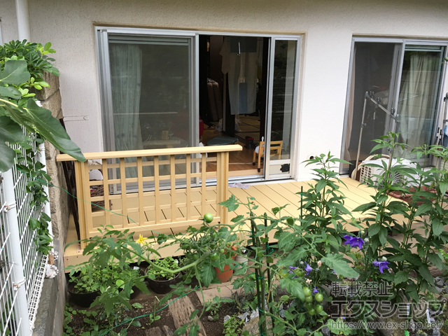 神奈川県藤沢市ののウッドデッキ 樹ら楽ステージ 施工例