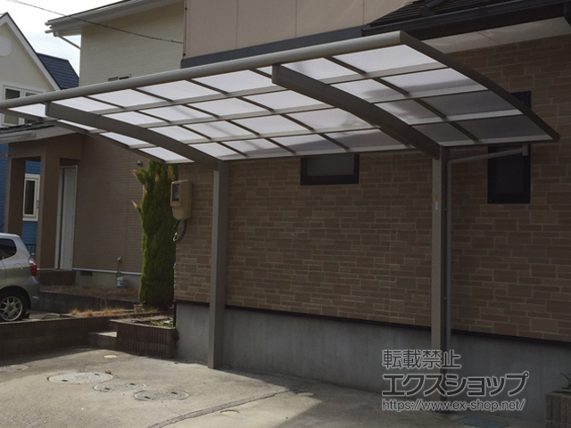 福島県郡山市ののカーポート プレシオスポート 積雪〜20cm対応 施工例