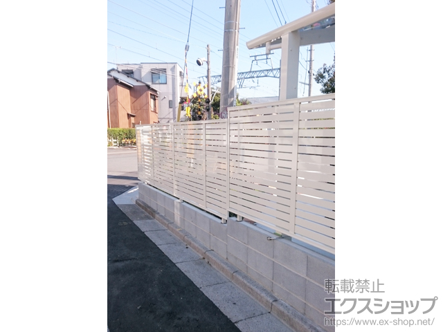 東京都葛飾区ののフェンス・柵 プレスタフェンス7Y型 フリーポールタイプ　 施工例