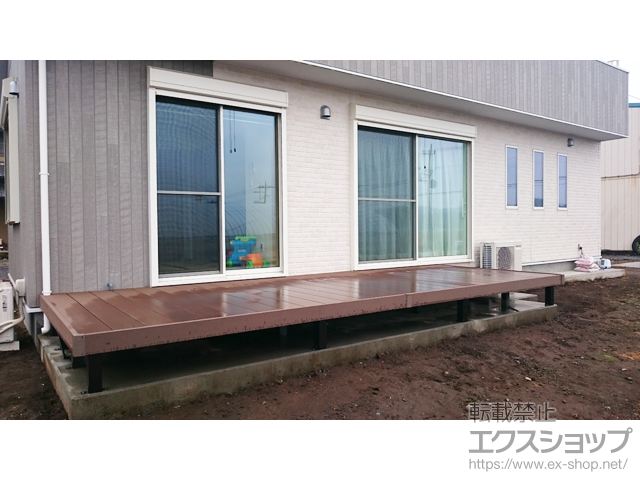 栃木県真岡市ののウッドデッキ リウッドデッキ 200 施工例