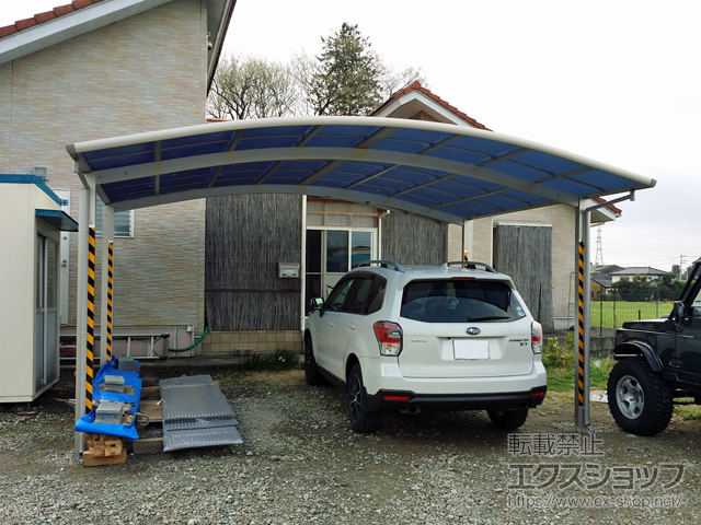 栃木県大田原市ののカーポート レイナツインポートグラン　積雪〜20cm対応 施工例