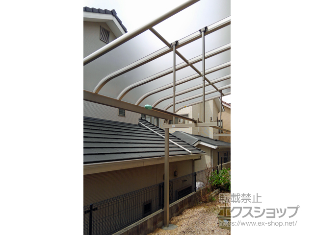 兵庫県神戸市ののテラス屋根 ヴェクターテラス R型 テラスタイプ 単体 積雪〜20cm対応 施工例