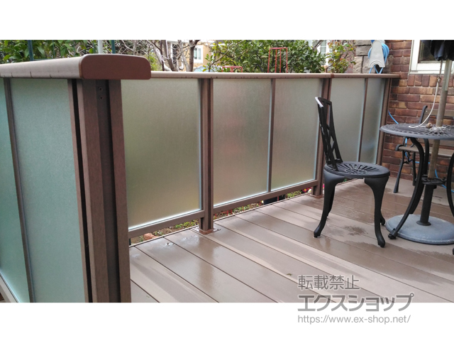 神奈川県横浜市のLIXIL リクシル（トステム）のウッドデッキ レストステージ 幕板納まり 施工例