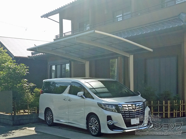 熊本県熊本市ののカーポート ネスカR (ラウンドスタイル) 積雪〜20cm対応 施工例