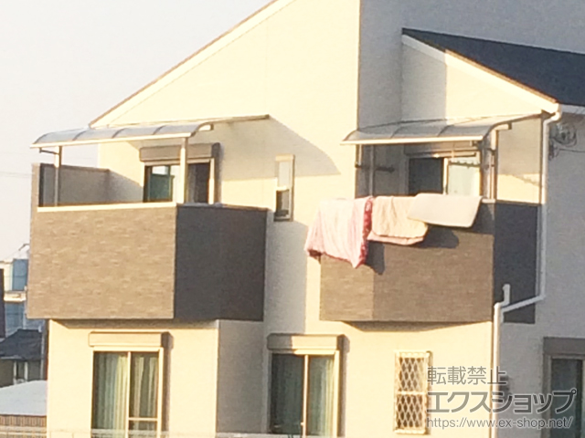 大阪府泉佐野市ののバルコニー・ベランダ屋根 スピーネ R型 屋根タイプ 単体 積雪〜20cm対応 施工例