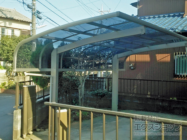 東京都八王子市ののカーポート プレシオスポート アルファ 積雪〜20cm対応 施工例