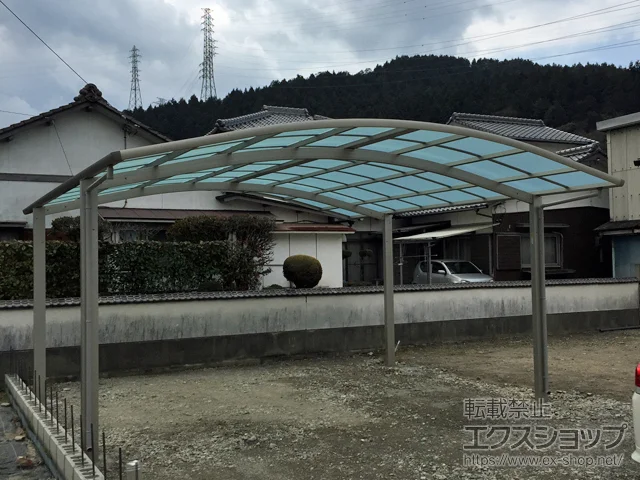 愛媛県新居浜市のYKKAPのカーポート レイナツインポートグラン　積雪～20cm対応 施工例