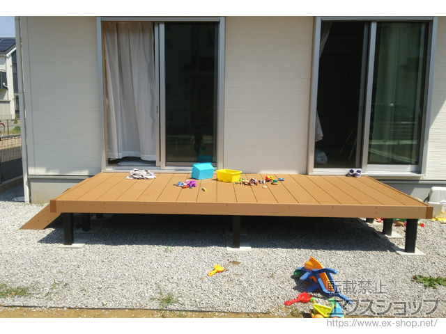 埼玉県行田市ののウッドデッキ マージウッドデッキ 施工例