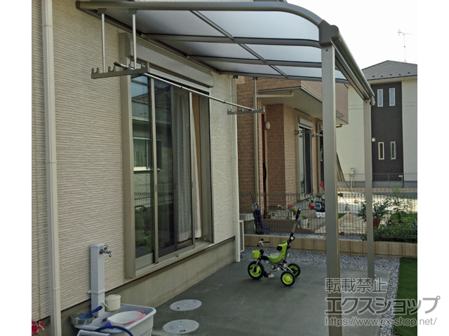 埼玉県鴻巣市ののテラス屋根 ヴェクターテラス R型 テラスタイプ 単体 積雪〜20cm対応 施工例