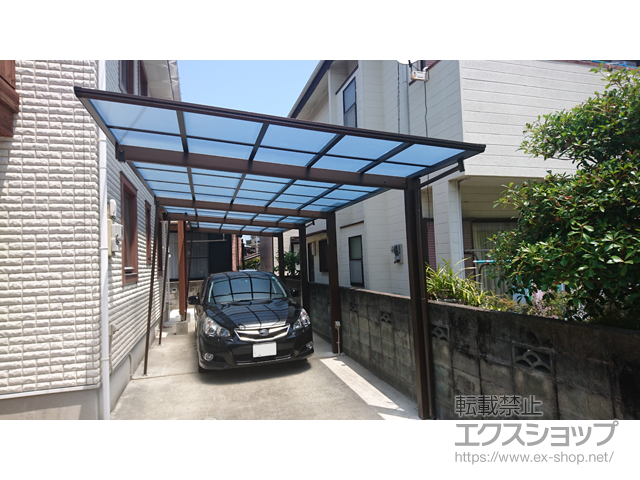 福岡県福岡市ののカーポート エフルージュグラン 縦連棟　積雪〜20cm対応 施工例
