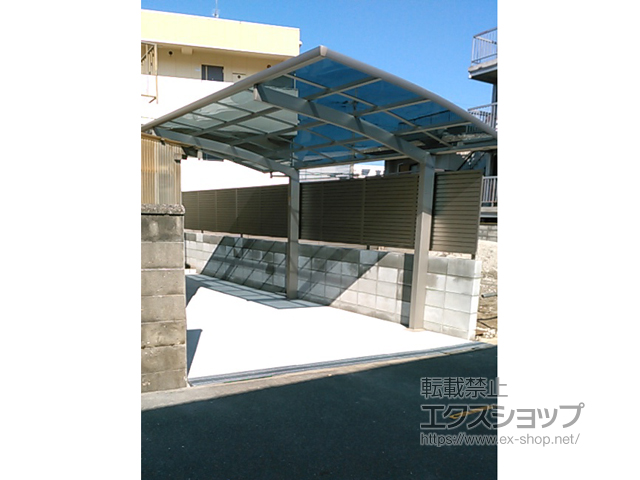 大阪府東大阪市ののカーポート プレシオスポート 積雪〜20cm対応 施工例