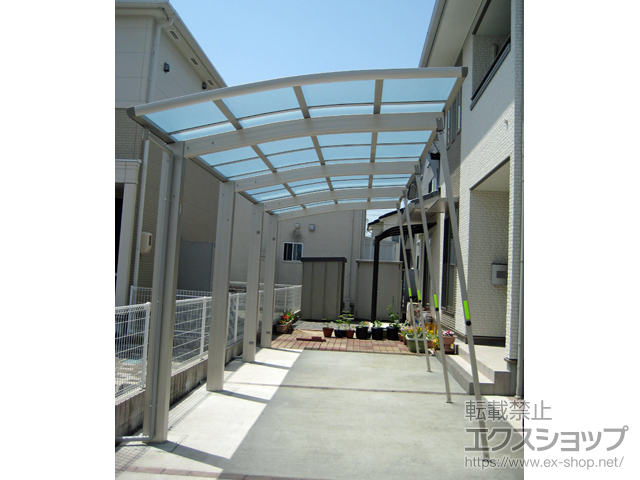 島根県松江市ののカーポート レイナポートグラン50 延長 積雪50cm対応 施工例