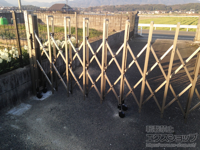 福岡県田川市ののカーゲート トリップゲート RB型 ノンレール 片開き 35S 施工例