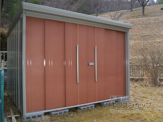 兵庫県川辺郡猪名川町のの物置・屋外倉庫 Mr.ストックマンダンディ 一般型 2900×2990×2110 ND-2929-T 施工例