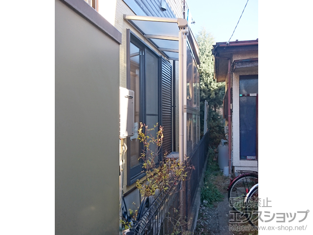 埼玉県八潮市ののテラス屋根 ヴェクターテラス F型 テラスタイプ 単体 積雪〜20cm対応 施工例