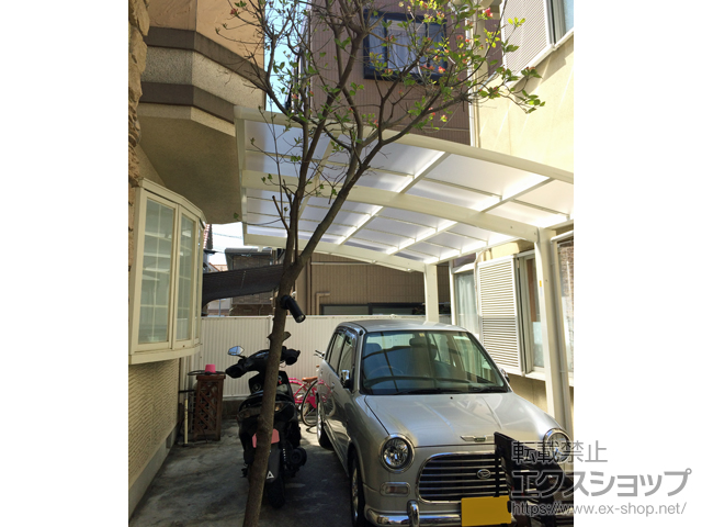 大阪府羽曳野市ののカーポート レイナポートグラン　積雪〜20cm対応 施工例