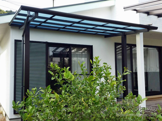 福岡県宗像市ののテラス屋根 エフルージュグランZERO テラスタイプ 積雪〜20cm対応 施工例