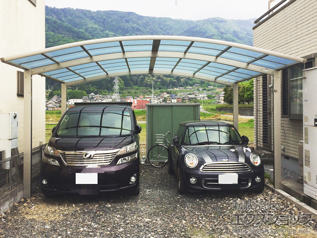 岐阜県揖斐郡池田町ののカーポート レイナツインポートグラン 積雪〜20cm対応 施工例