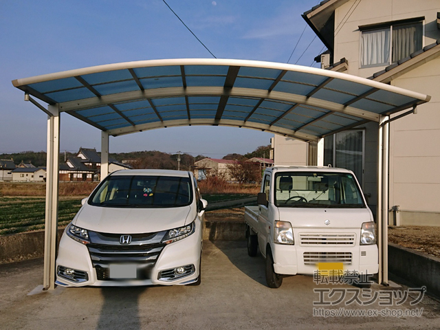 香川県三豊市ののカーポート レイナツインポートグラン　積雪〜20cm対応 施工例