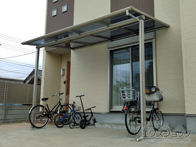 茨城県高萩市ののテラス屋根 ヴェクターテラス F型 テラスタイプ 単体 積雪〜20cm対応 施工例