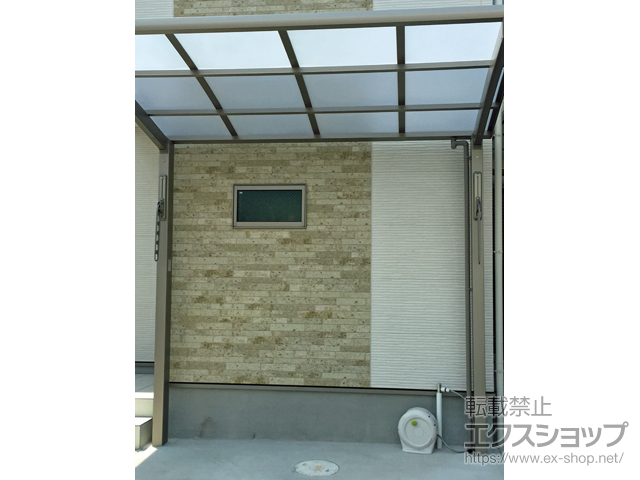 京都府久世郡久御山町ののサイクルポート・駐輪場 フーゴRミニ (ラウンドスタイル) 積雪〜20cm対応 施工例