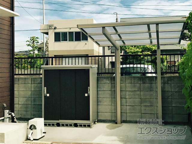 福岡県北九州市ののサイクルポート・駐輪場 エフルージュグランミニ 積雪〜20cm対応 施工例