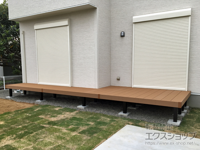 埼玉県蓮田市ののウッドデッキ リウッドデッキ 200 施工例