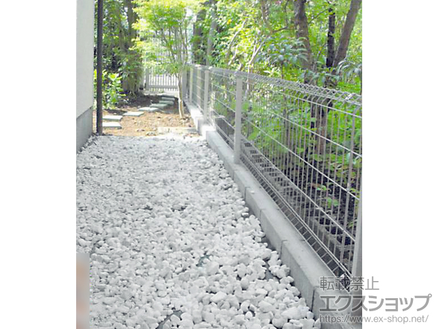 神奈川県横浜市ののフェンス・柵 イーネットフェンス1F型 自由柱＜水平地＞ 施工例