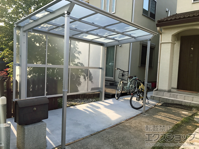 千葉県市原市ののサイクルポート・駐輪場 ネスカFミニ (フラットスタイル) 積雪〜20cm対応 施工例