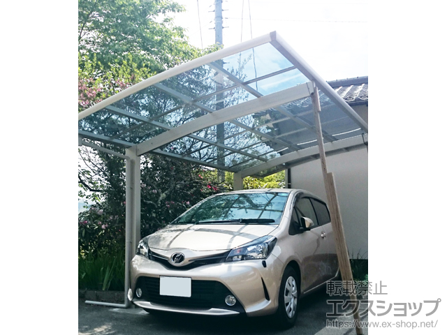 大分県玖珠郡九重町ののカーポート プレシオスポート 積雪〜20cm対応 施工例